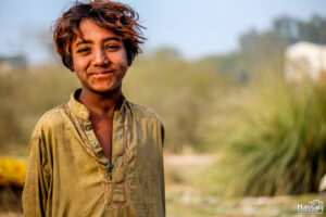 Poor Village Boy Posing For Photo