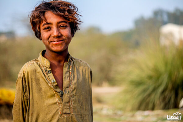 Poor Village Boy Posing For Photo