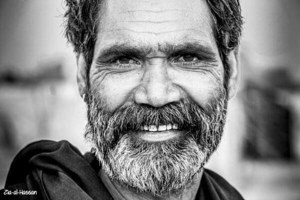 Black And White Portrait Of A Tanga Kowchawan