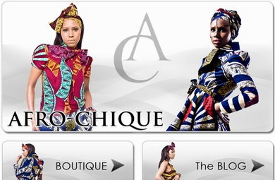 Afro-Chique Old Site Design By Our Developers