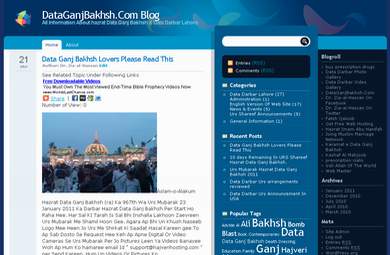 Hazrat Data Ganj Bakhsh Site Blog