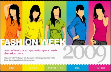 A Fashion Web Site Template Designed By PakEagle.Com