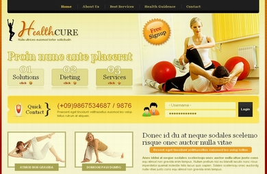 Health And Fitness Web Site Design By Our Designers