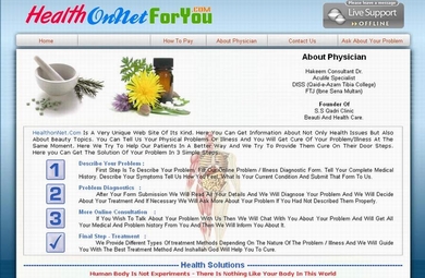 A Online Health Solution Web Site From Pakistan