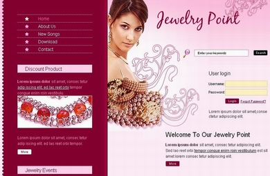 A Jewelry Web Site Designed By Our Designers
