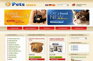 Online Pets Store